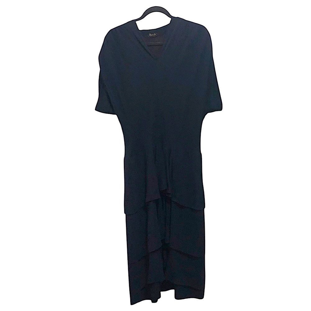 Vintage 1920/ 1930s Drop waist tiered, short sleeve dress